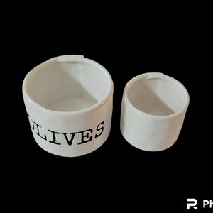 Mud Pie Olive & Pit Bowl Set